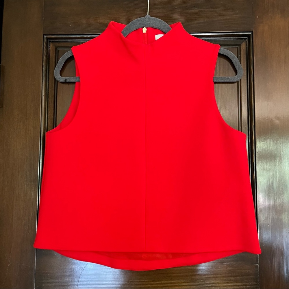 TIBI Sleeveless Structured Red Top
Size Medium 8